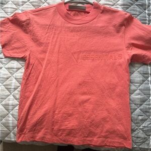 Essentials Coral Embossed Logo Tee